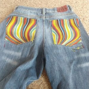 Coogi Rare Rainbow Lines Pocket Jeans 
